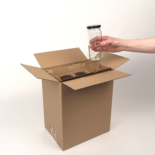 16 oz Paragon Jar 12-Pack Shipping Box unboxing 2