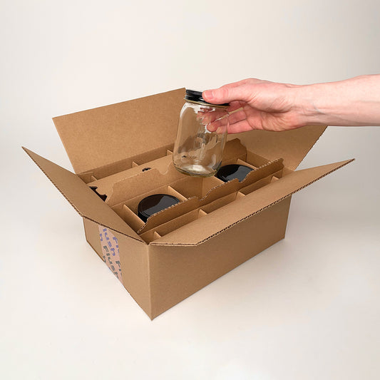 16 oz Canning Jar 6-Pack Shipping Box unboxing 3