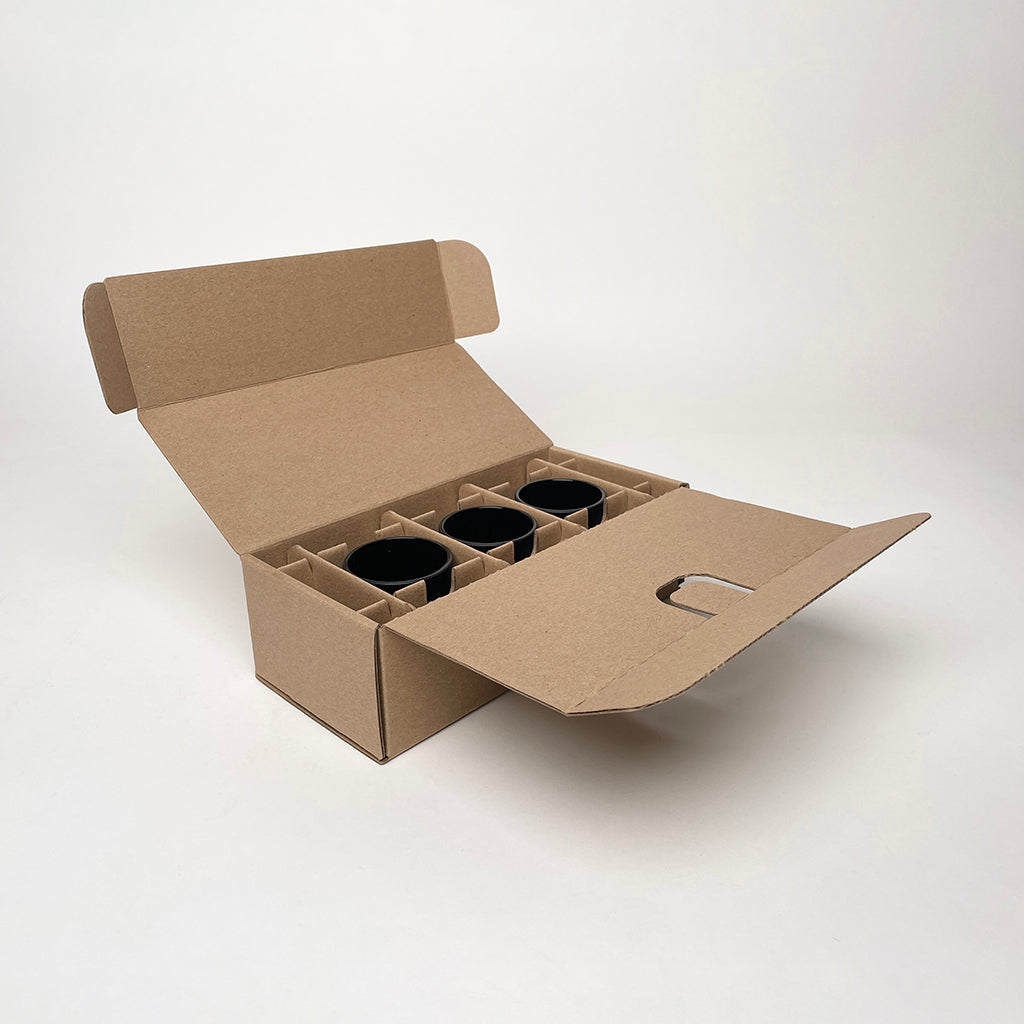 3-Pack Shipping Box for candles made with Makesy 2.5 oz Aura Candle Vessels unboxing 2