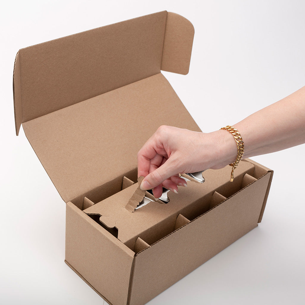 8 oz Jelly Jar 3-Pack Shipping Box unboxing experience