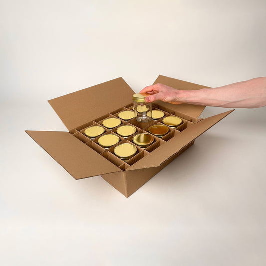 8 oz Straight Sided Jelly Jar 12-Pack Shipping Box unboxing 2