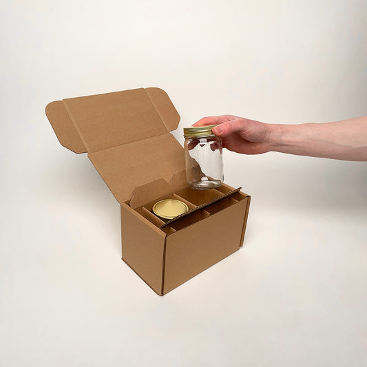 CandleScience 12 oz Canning Jar 2-Pack Shipping Box for candles unboxing 4