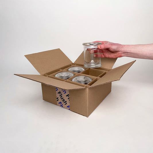 CandleScience 12 oz Status Jar 4-Pack Shipping Box for Candles unboxing