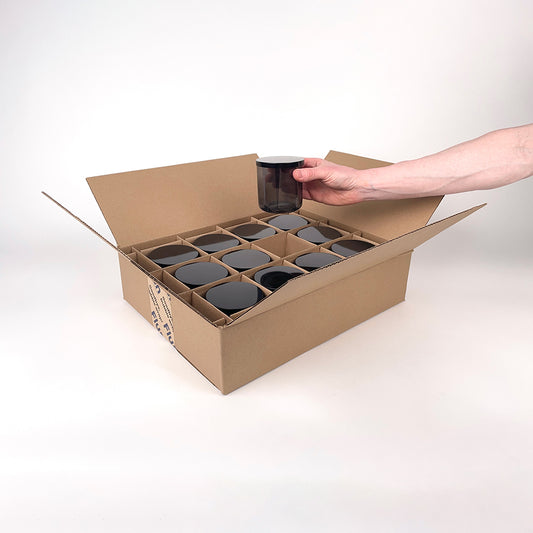 CandleScience Bubble Tumbler 12-Pack Shipping box for bulk candle shipping unboxing