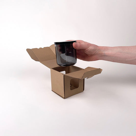 CandleScience Bubble Tumbler Jar Retail Box for candles unboxing 5