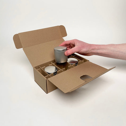 CandleScience Mini Infinity Tin 3-Pack Shipping Box for Candles unboxing 3