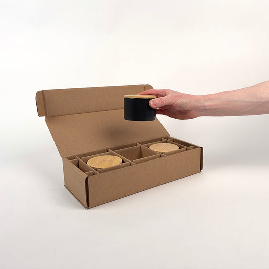 CandleScience Mini Modern Ceramic Tumbler 3-Pack Shipping Box unboxing