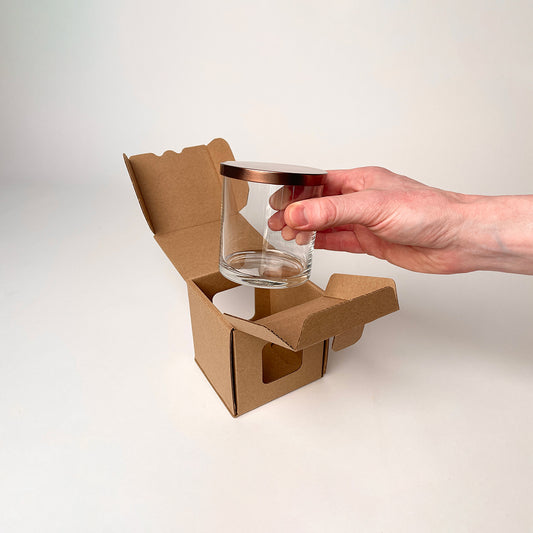 CandleScience Straight Sided Tumbler Retail packaging for candles unboxing 5