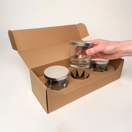 Libbey 11 oz 917CD Heavy Base Rocks Tumbler 3-Pack Shipping Box for Candles unboxing