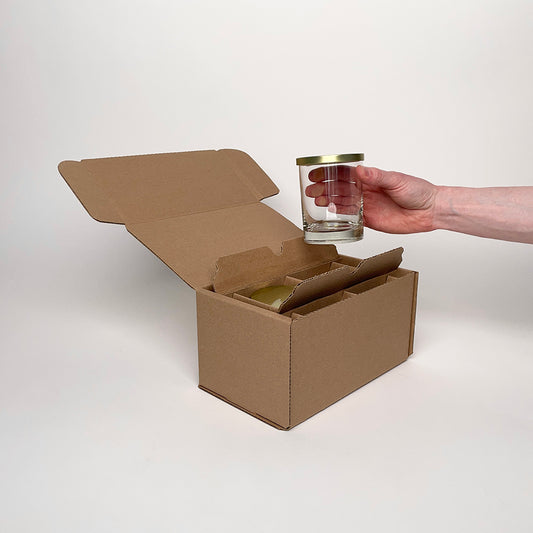 Libbey 13.5 oz 918CD Heavy Base Tumbler 2-Pack Shipping box for candles unboxing 3