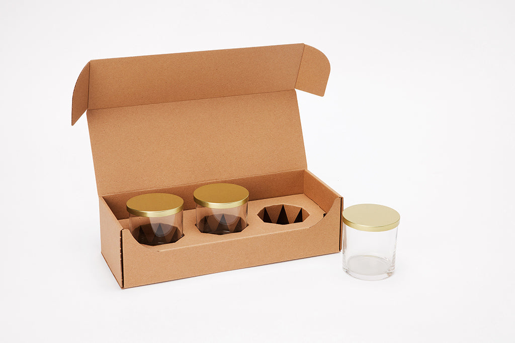 Tumbler Jar Shipping Boxes available for purchase from Flush Packaging