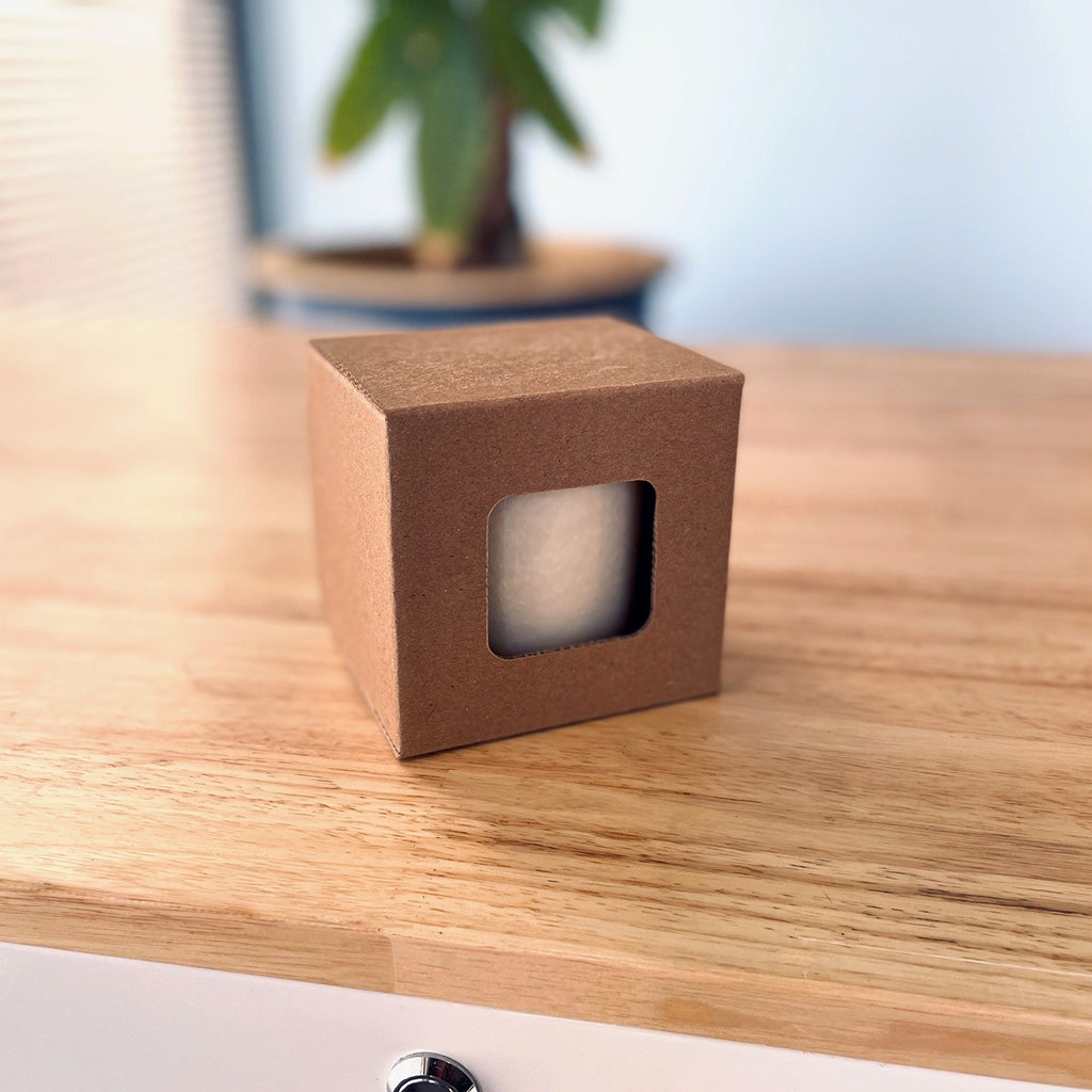 CandleScience Straight Sided Tumbler Retail Box with candle packed inside