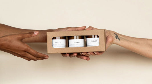 Retail Boxes from Flush Packaging for candles, jams, and sauces