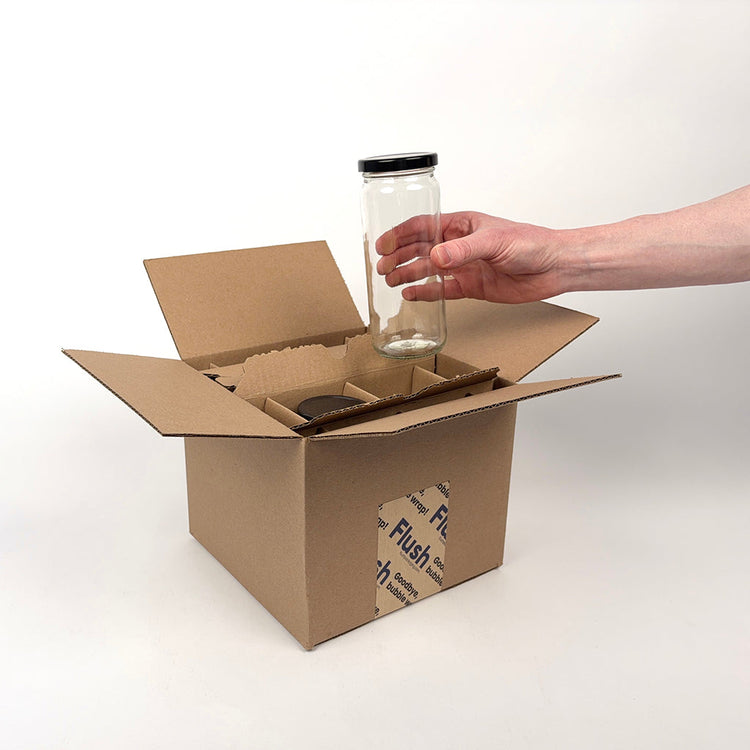 16 oz Paragon Jar 4-Pack Shipping Box unboxing 2