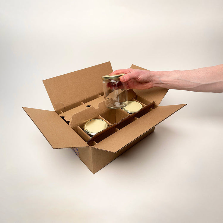 Packaging and Shipping Boxes for CandleScience Large Salsa Jars