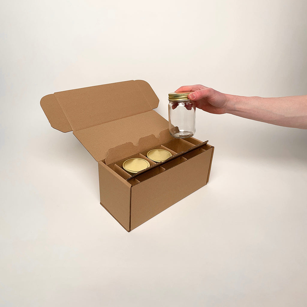 CandleScience 12 oz Canning Jar packaging and shipping boxes available from Flush Packaging