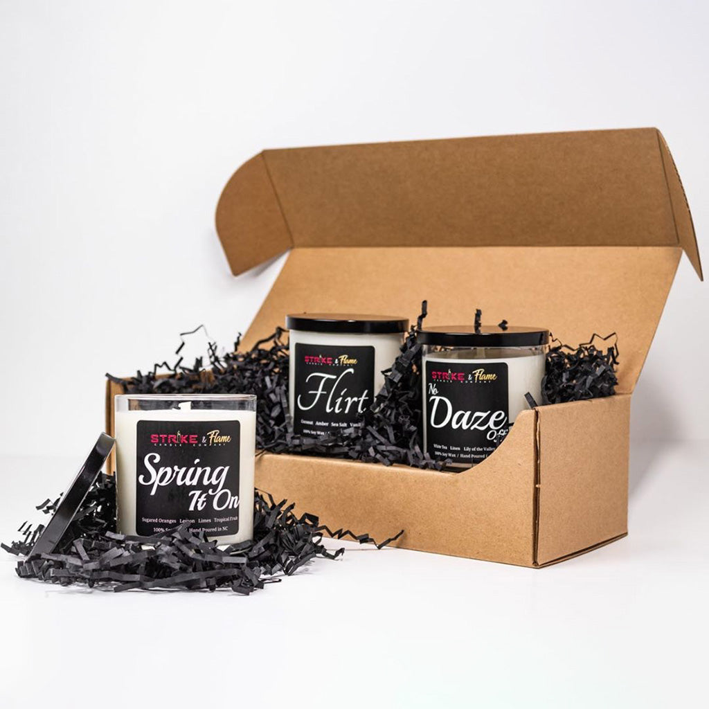 CandleScience Studio Tumbler Jar packaging and shipping boxes available from Flush Packaging