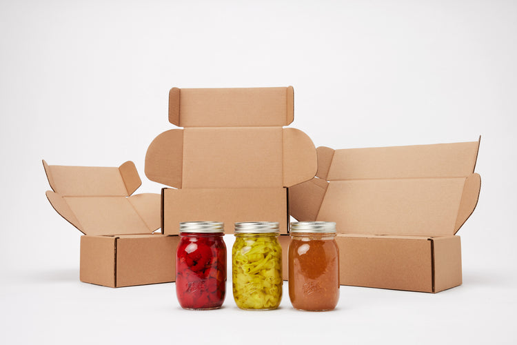 Canning Jar packaging and shipping boxes available from Flush Packaging