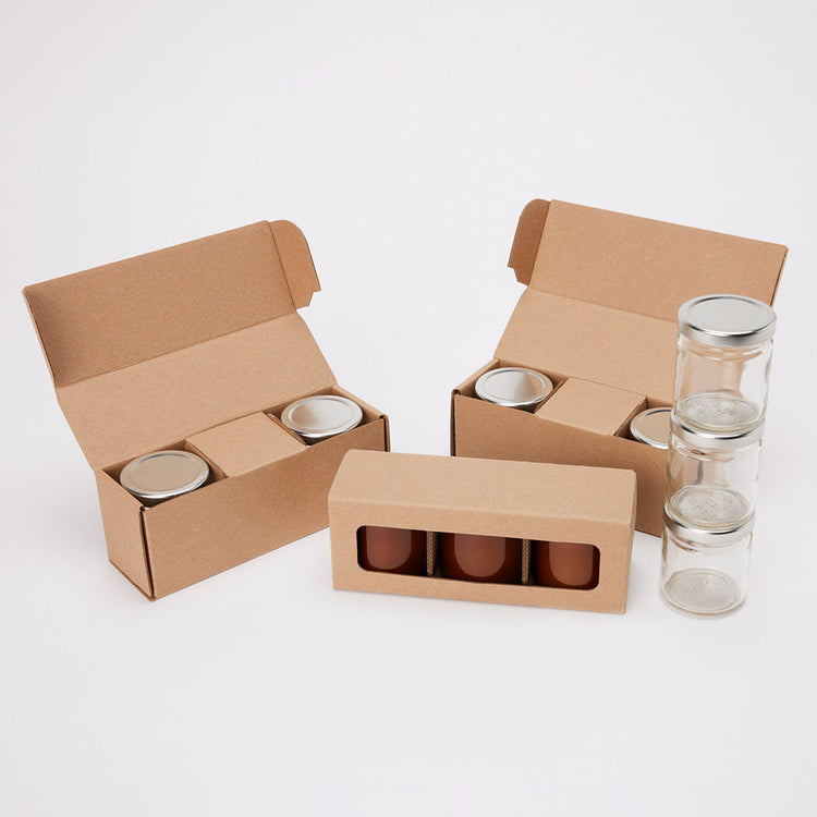 Shop Packaging and Shipping Boxes for candles made with CandleScience Small Straight Sided Glass Jars from Flush Packaging
