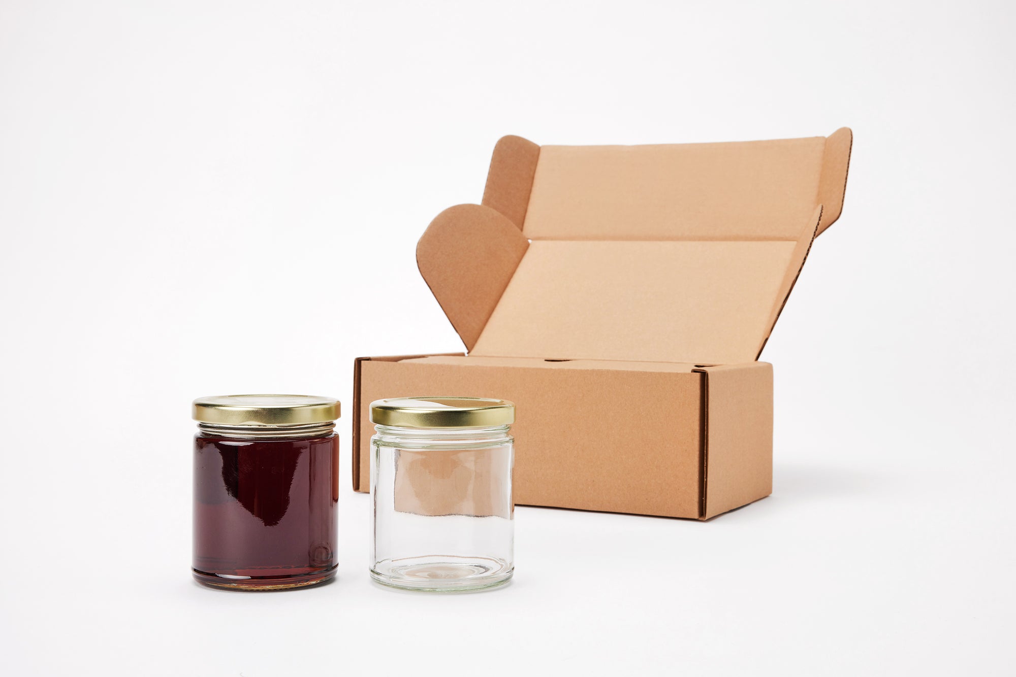 Straight Sided Glass Jar Shipping Boxes