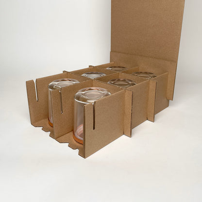 12-Pack Shipping Box for candles made with Makesy 12 oz Aura Candle Vessels assembly 1