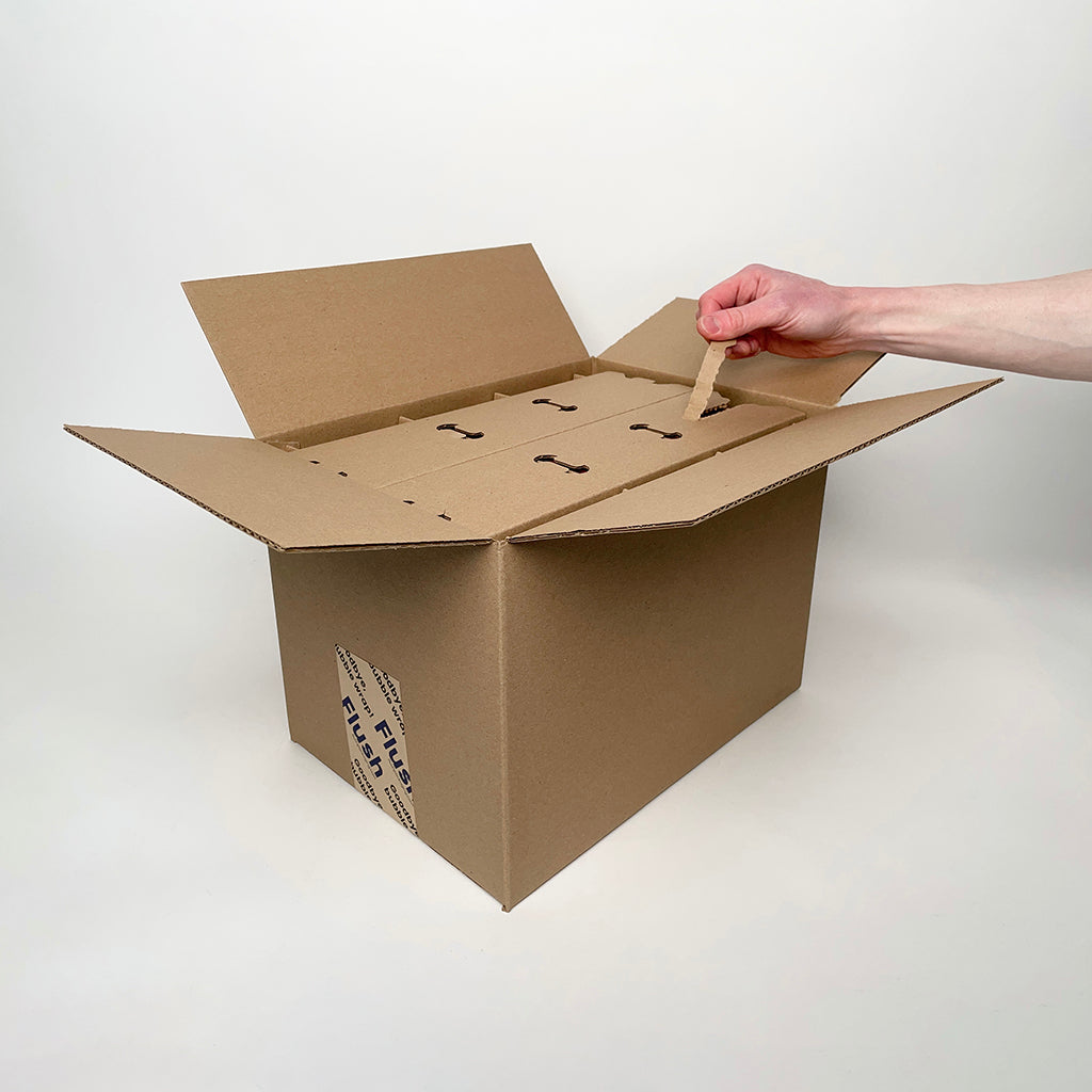 12-Pack Shipping Box for candles made with Makesy 12 oz Aura Candle Vessels unboxing 1