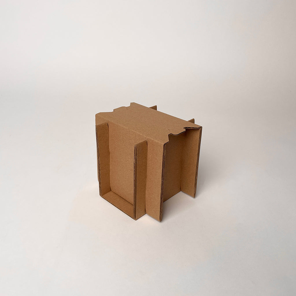 12 oz Economy Round Glass Jar Shipping Box assembly 2