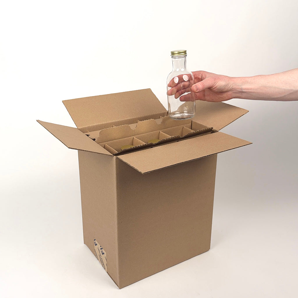 12 oz Stout Bottle 12-Pack Shipping Box unboxing 2