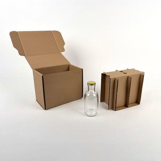 12 oz Stout Bottle 2-Pack Shipping Box available from Flush Packaging