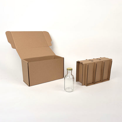 12 oz Stout Bottle 3-Pack Shipping Box available from Flush Packaging