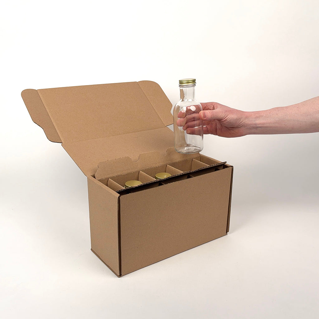 12 oz Stout Bottle 3-Pack Shipping Box unboxing 2