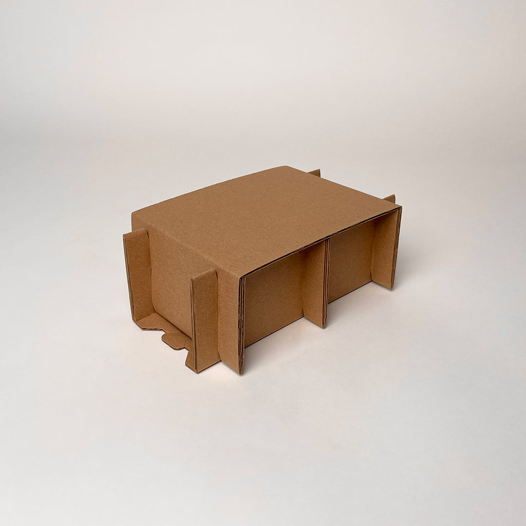 12 oz Straight SIded Glass Jar 2-Pack Shipping Box assembly 3