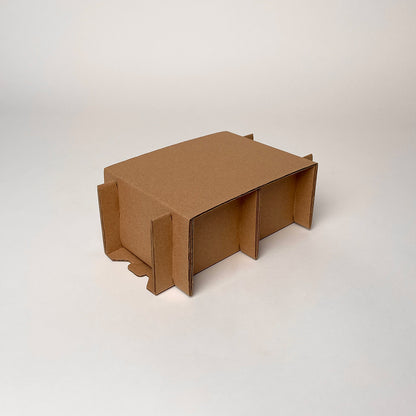 12 oz Straight SIded Glass Jar 2-Pack Shipping Box assembly 3