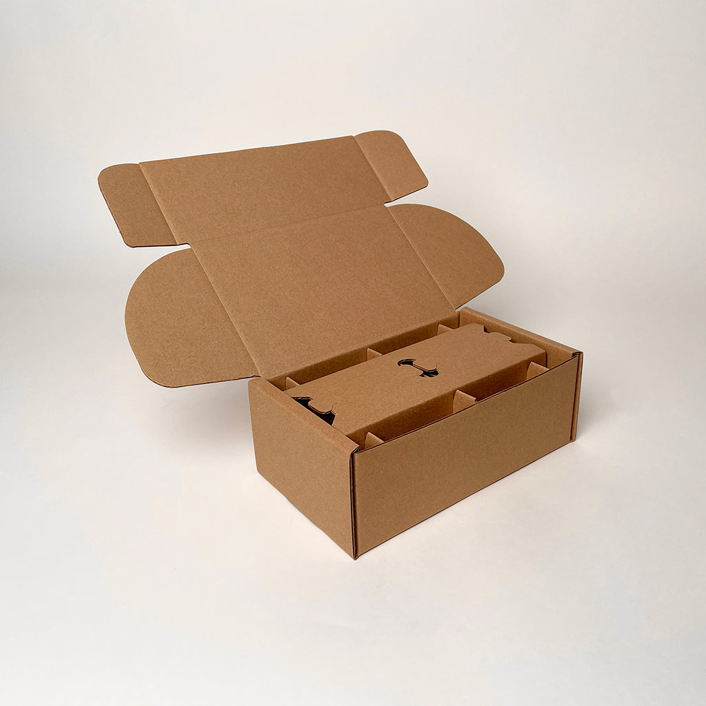 12 oz Straight SIded Glass Jar 2-Pack Shipping Box unboxing 1