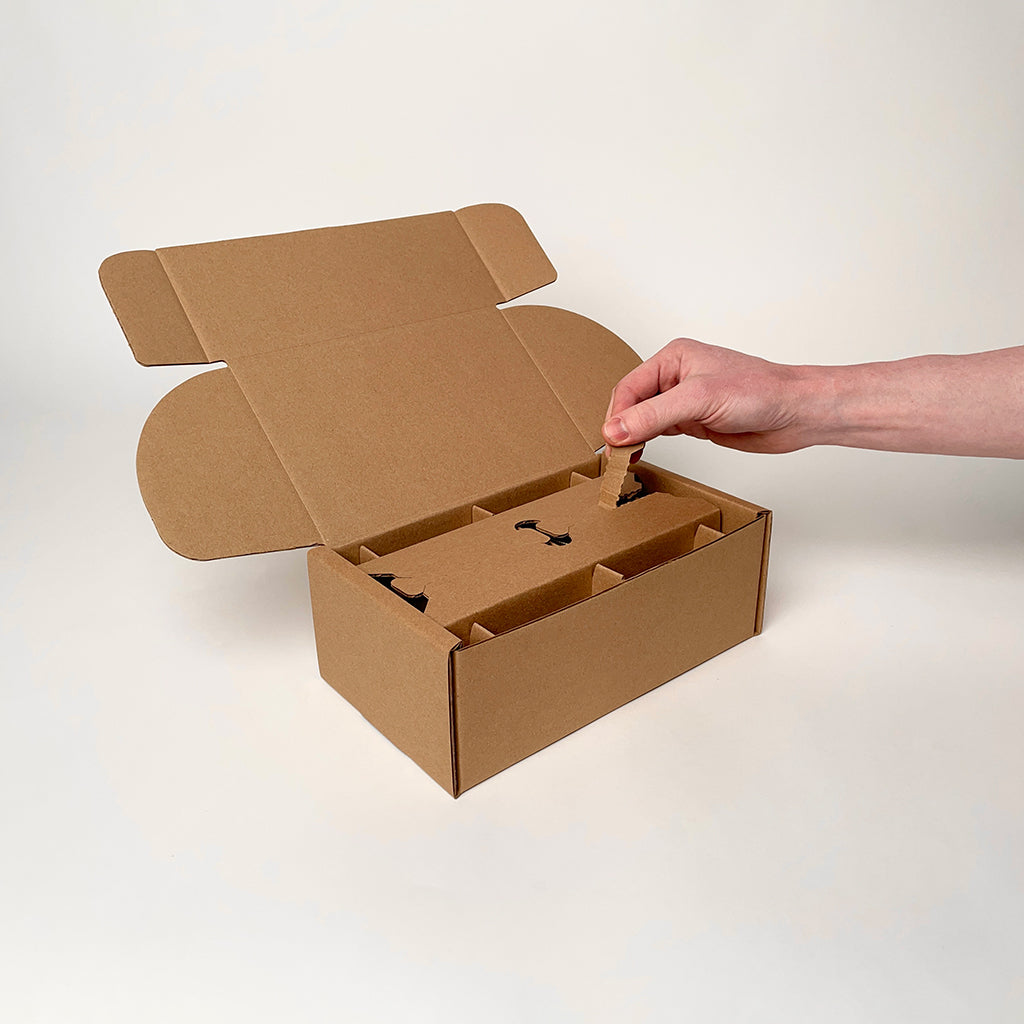 12 oz Straight SIded Glass Jar 2-Pack Shipping Box unboxing 2