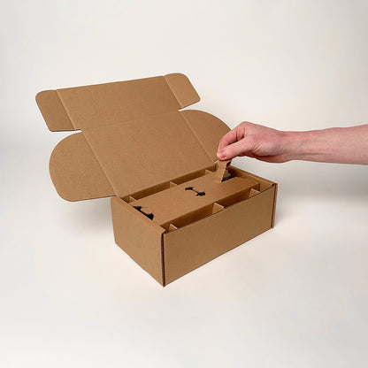 12 oz Straight SIded Glass Jar 2-Pack Shipping Box unboxing 2