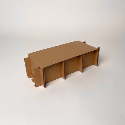 12 oz Straight Sided Glass Jar 3-Pack Shipping Box assembly 3