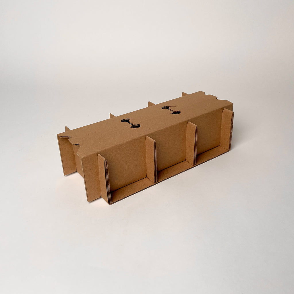 12 oz Straight Sided Glass Jar 3-Pack Shipping Box assembly 4