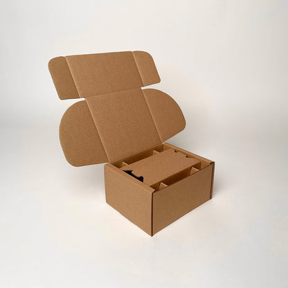 12 oz Straight SIded Glass Jar Shipping Box unboxing 1