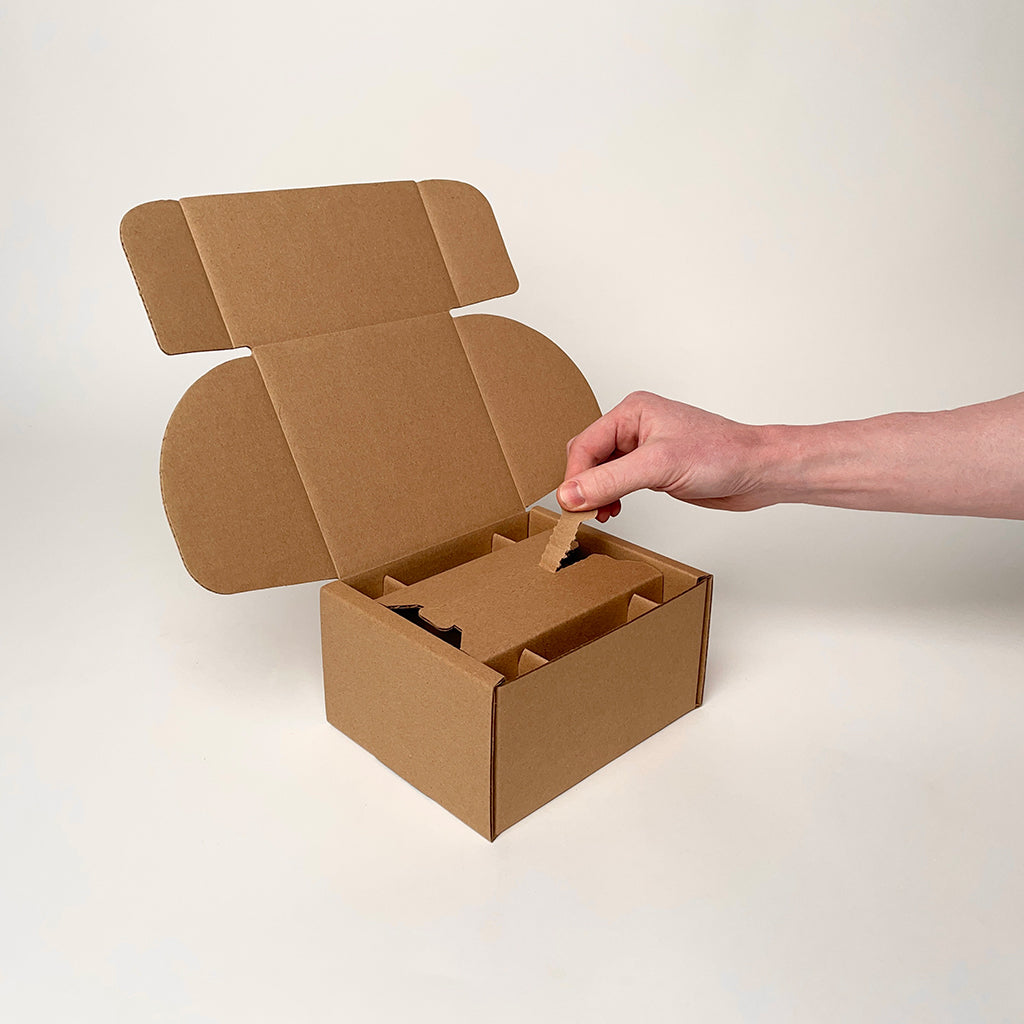 12 oz Straight SIded Glass Jar Shipping Box unboxing 2