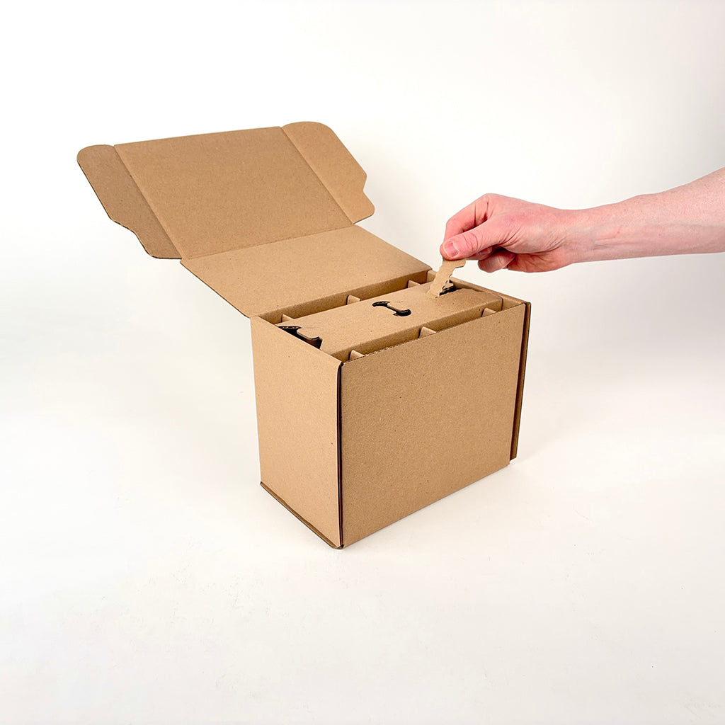 16 oz Boston Round Glass Bottle 2-Pack Shipping Box unboxing 1