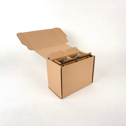 16 oz Boston Round Glass Bottle 2-Pack Shipping Box unboxing 2