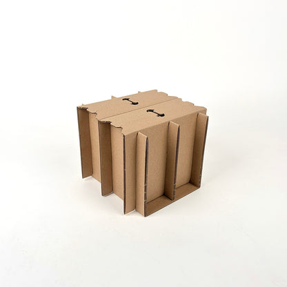 16 oz Boston Round Glass Bottle 4-Pack Shipping Box assembly 4