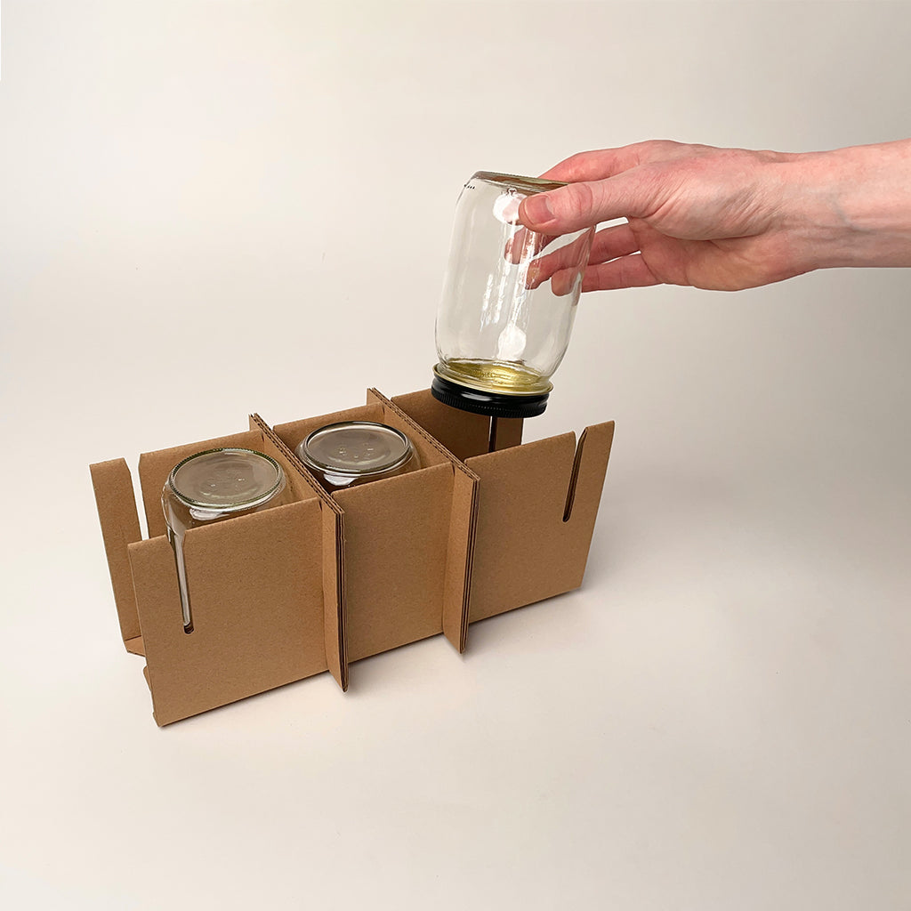 16 oz Canning Jar 3-Pack Shipping Box assembly 1