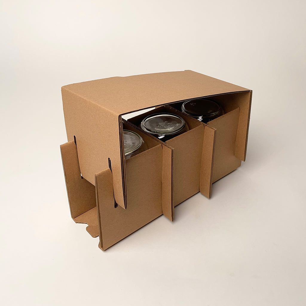 16 oz Canning Jar 3-Pack Shipping Box assembly 4