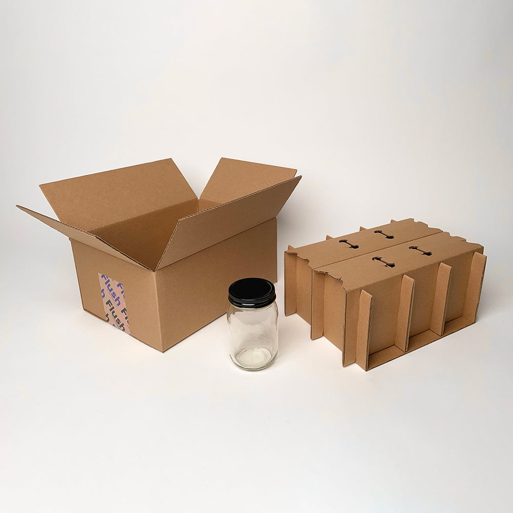 CandleScience 16 oz Canning Jar 6Pack Shipping Box Candle Box