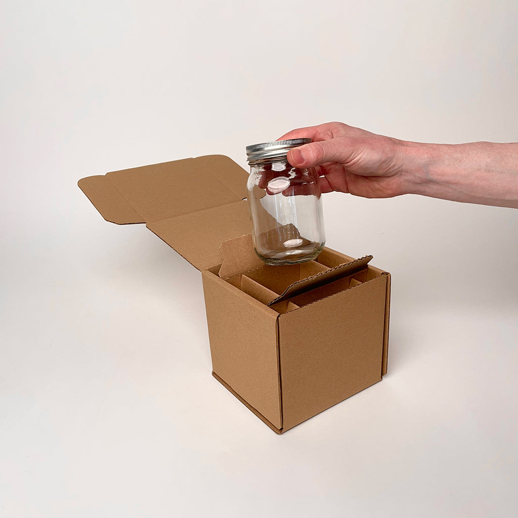 16 oz Kamota Mason Jar Shipping Box available-from-Flush-Packaging
