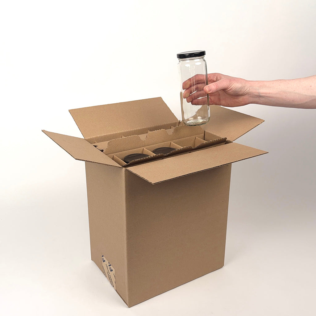 16 oz Paragon Jar 12-Pack Shipping Box unboxing 2