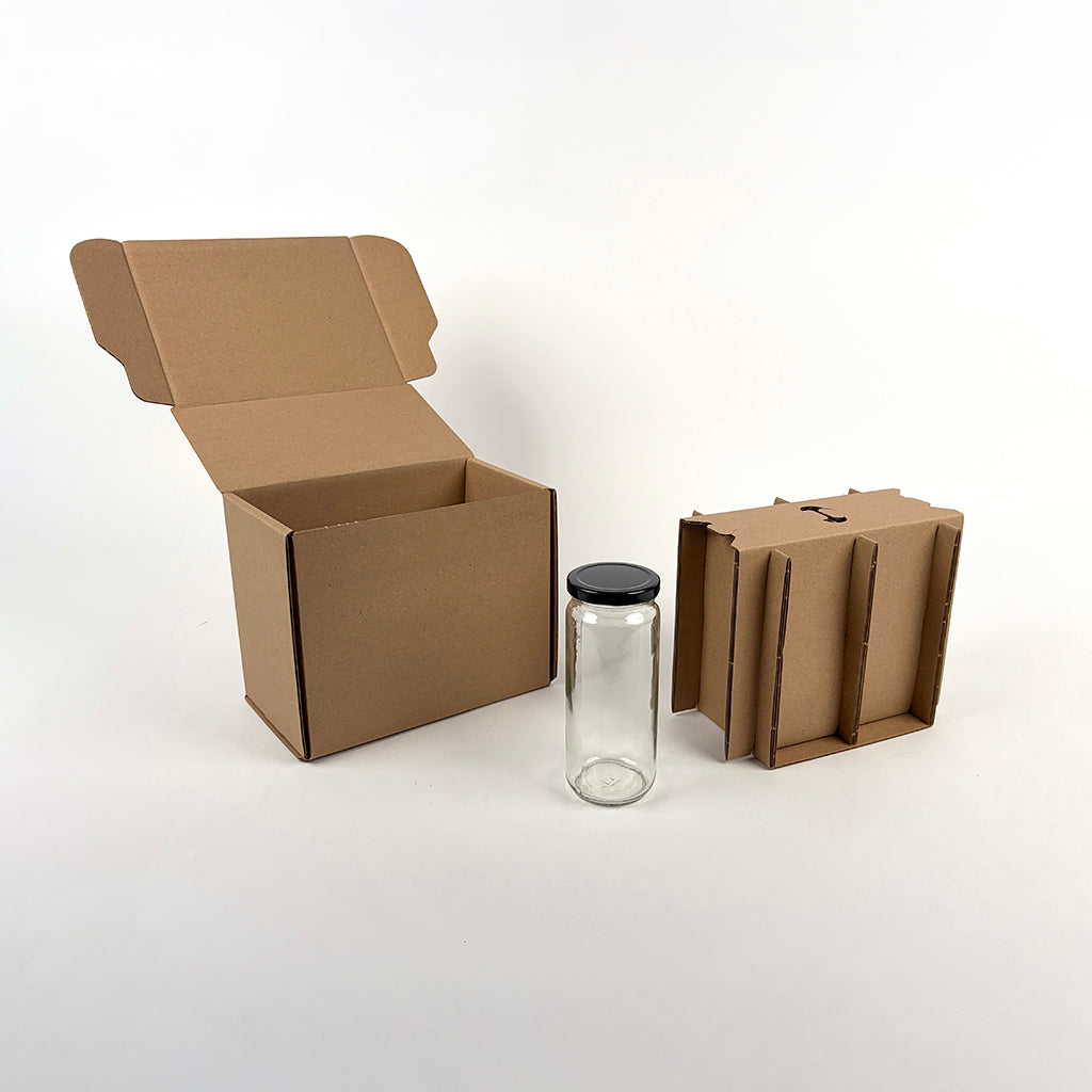 16 oz Paragon Jar 2-Pack Shipping Box available from Flush Packaging