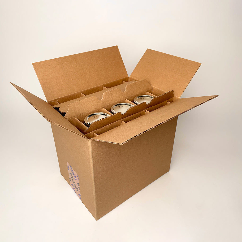 16 oz Pint Ball Regular Mouth Mason Jar 12-Pack Shipping Box unboxing 3